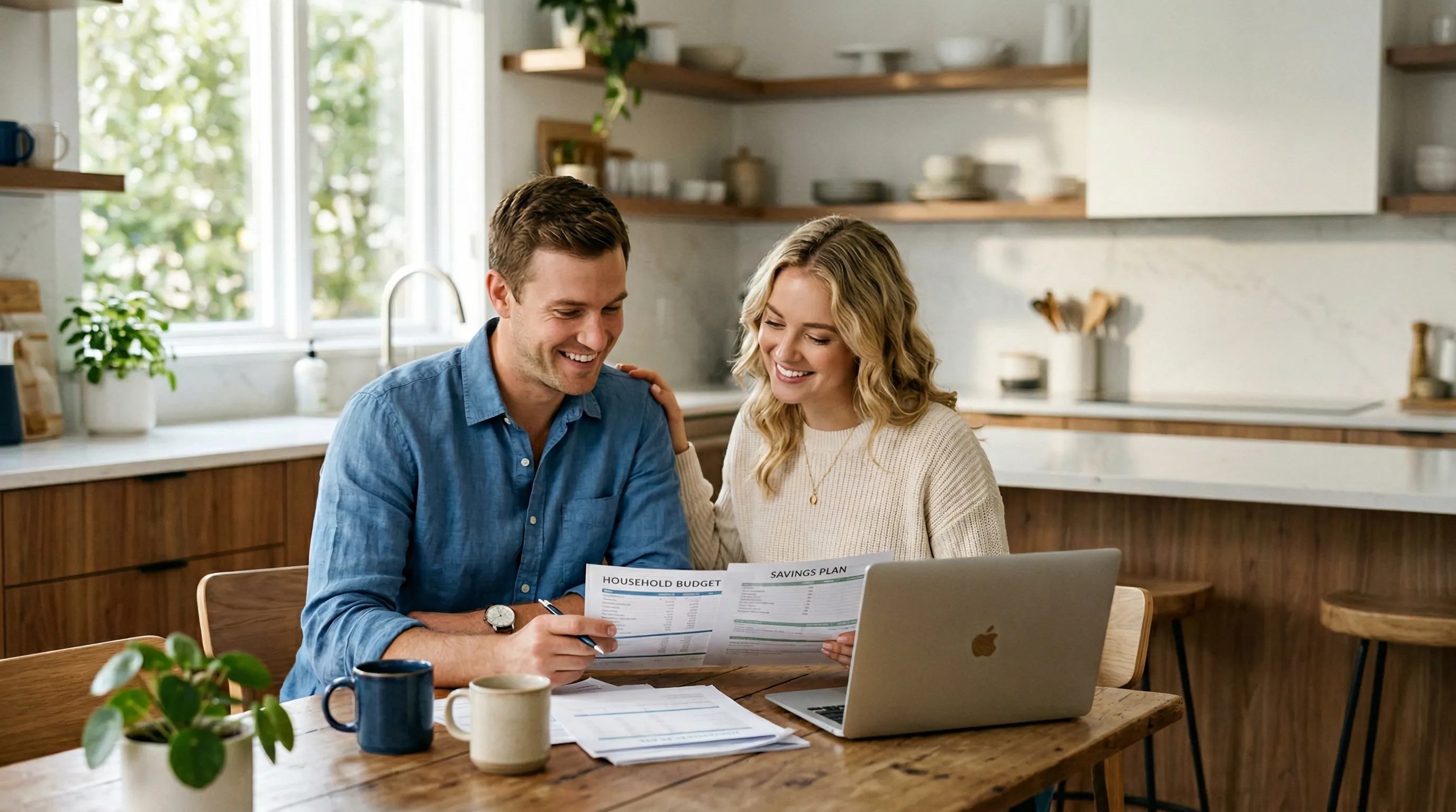 Advisor explaining insurance options to family